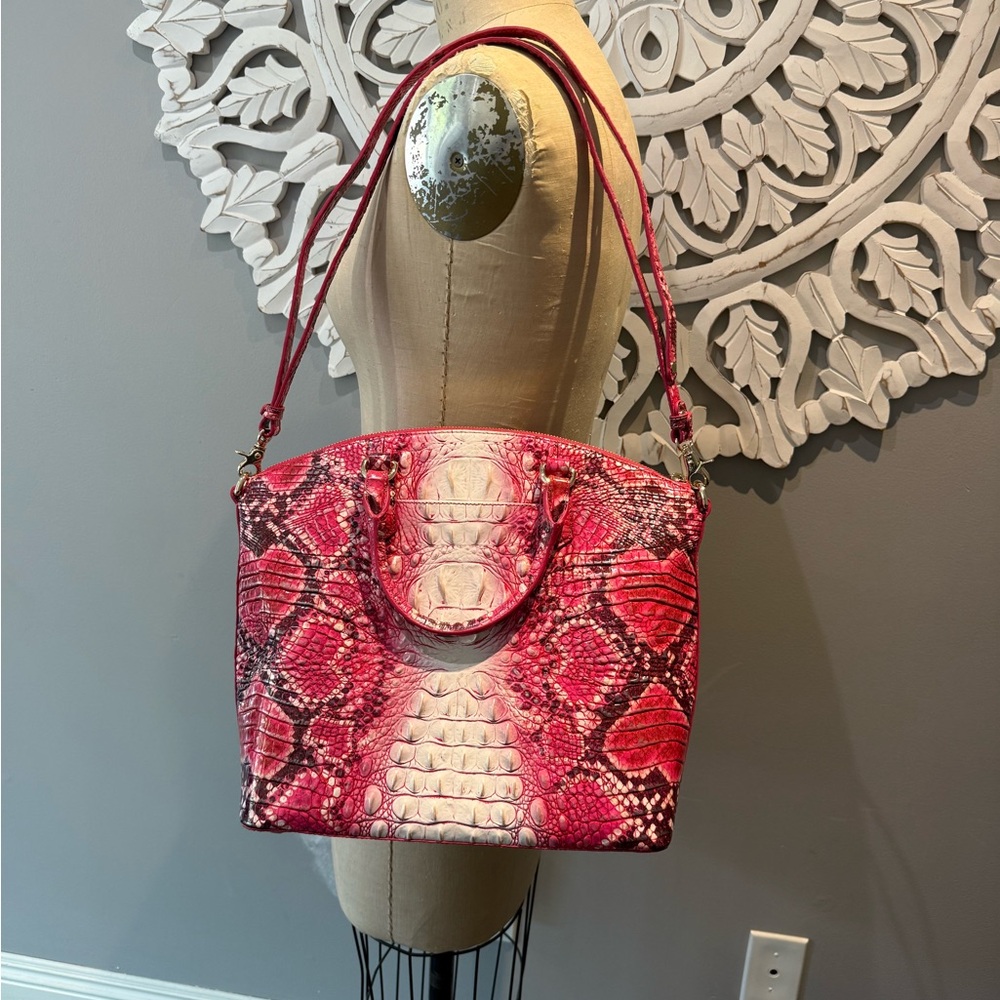 Brahmin bag Duxbury Satchel Crown of Hearts Ombre Melbourne New!